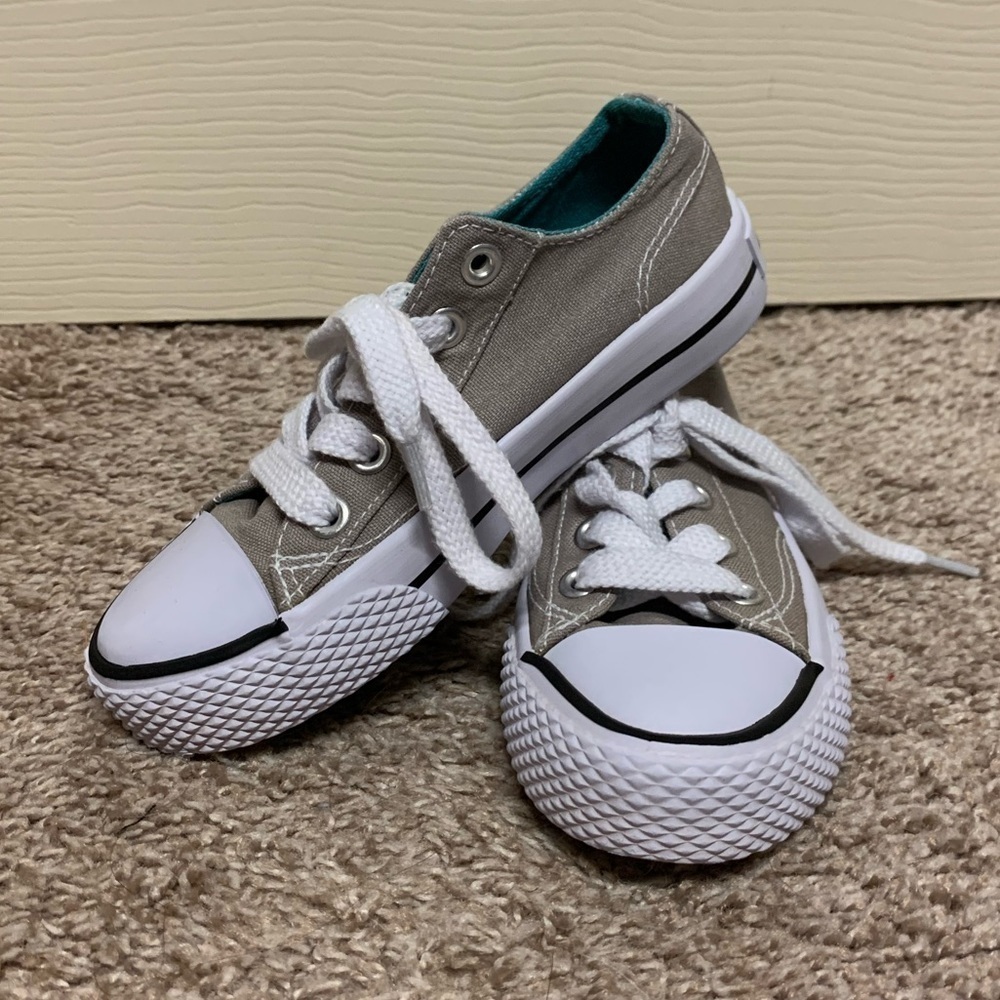 Airwalk Legacee sneakers grey gray white tie laces boy girl neutral toddler 10.5 - Picture 6 of 11